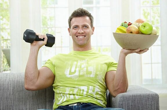 Une alimentation saine et l'exercice sont les clés de la santé des hommes! 
